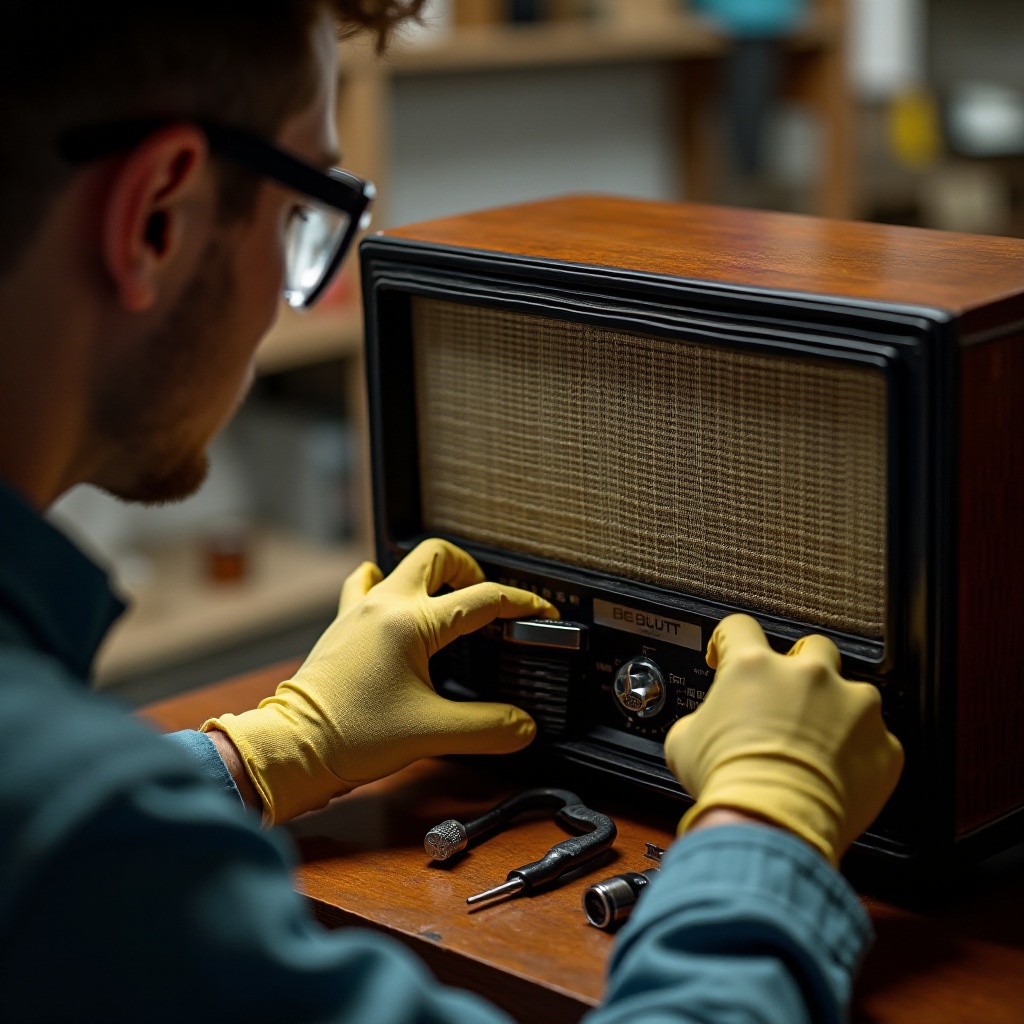 การเปลี่ยนปลั๊กเอาต์พุต 5 โอห์มสำหรับวิทยุท่อ blaupunkt