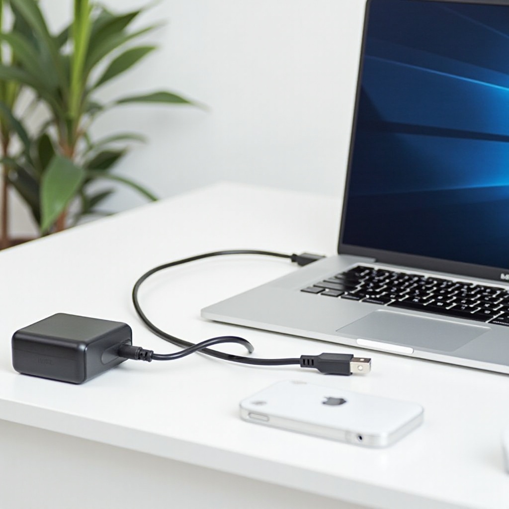 พีซีไม่ได้ชาร์จ โปรดใช้ที่ชาร์จและสายเคเบิลที่แนะนำ