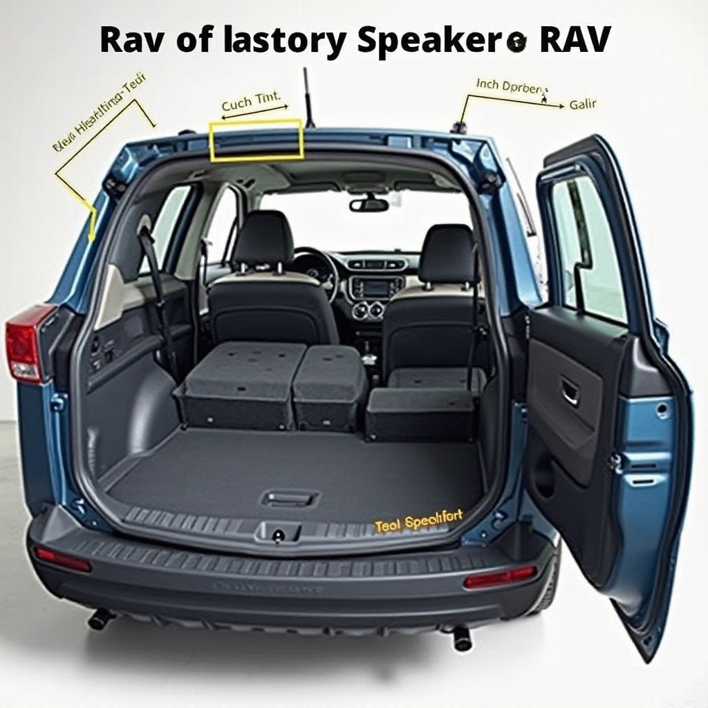 Bir RAV 4'te kaç tane 5,25 koaksiyel hoparlör var?