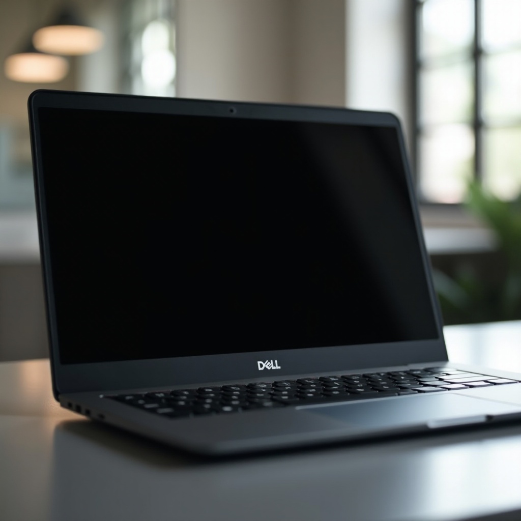 หน้าจอสีดำบนแล็ปท็อป Dell หลังจากเข้าสู่ระบบ