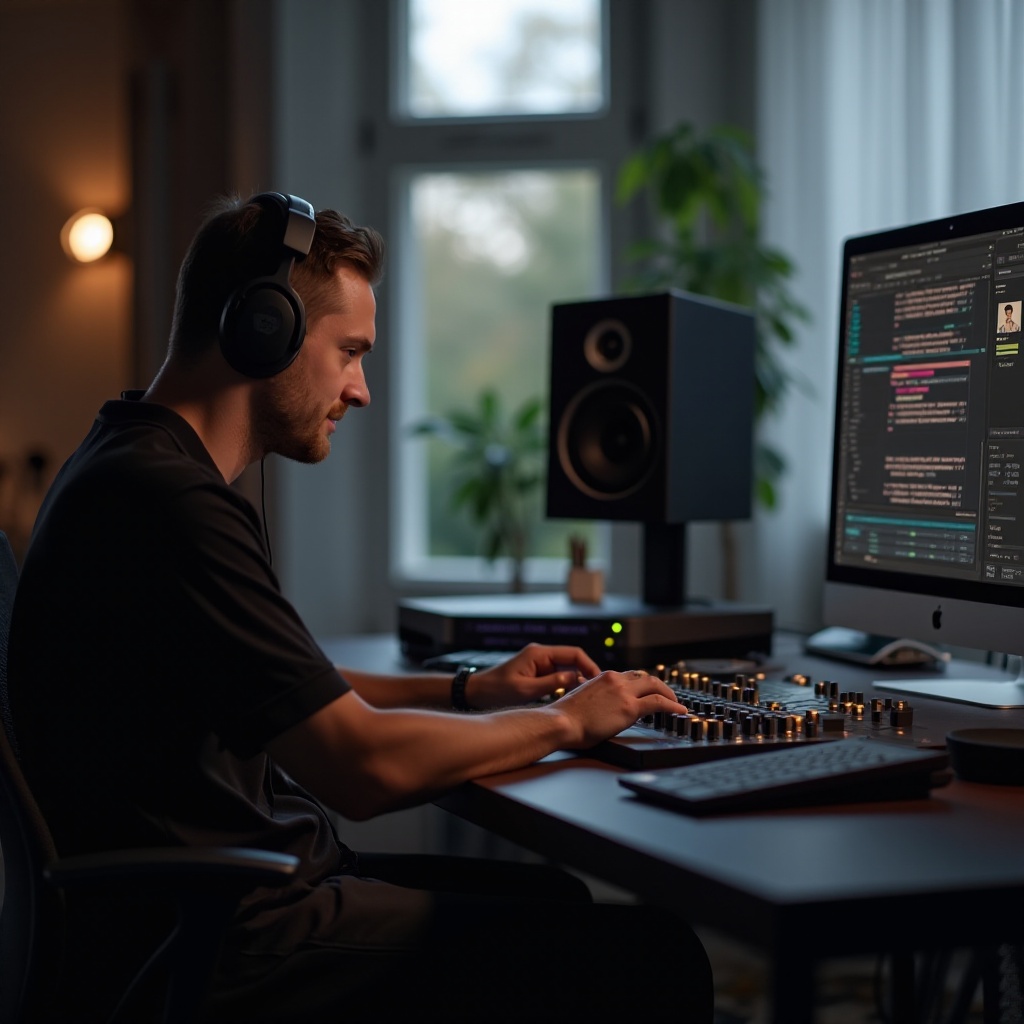 Ableton이 내 이어버드를 통해 재생되는 방법