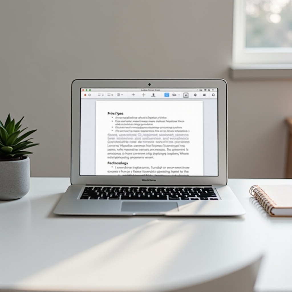 맥 페이지에서 인쇄하는 방법