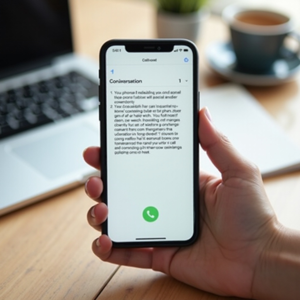iPhoneで通話の文字起こしを取得できますか?
