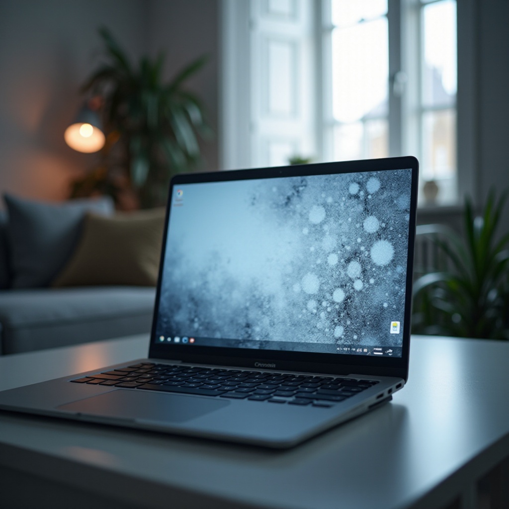 หน้าจอค้างบน Chromebook