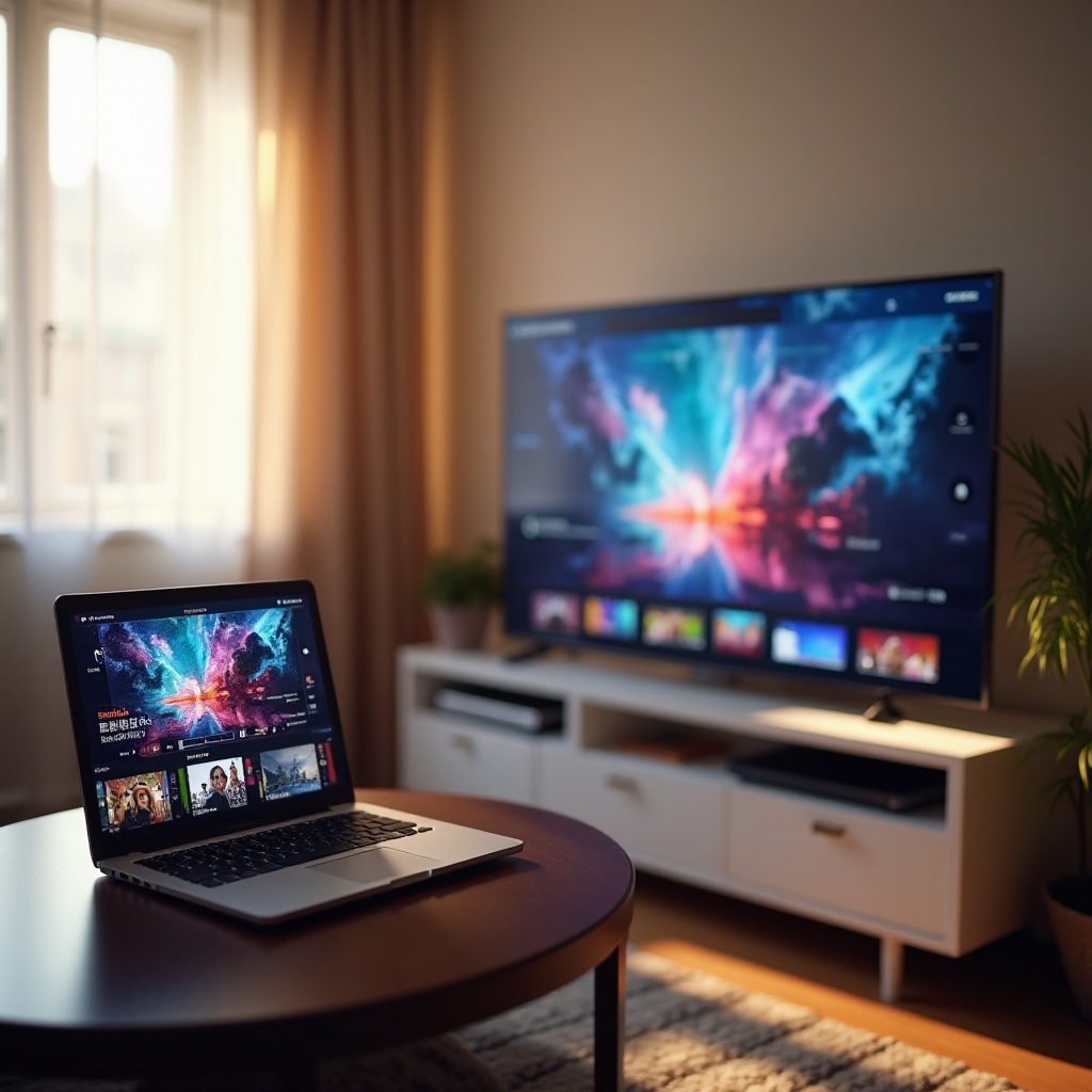 コンピュータからテレビへストリームする方法